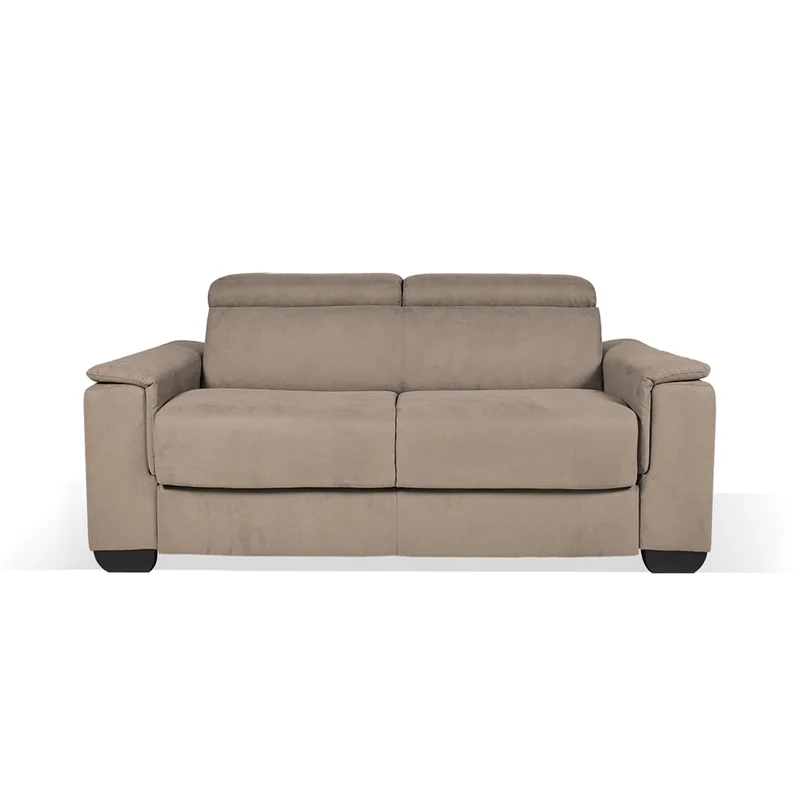 Divano letto 3 posti colore marrone caribou 210x94x90H Mercurio