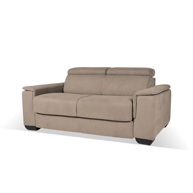 Divano letto 3 posti colore marrone caribou 210x94x90H Mercurio
