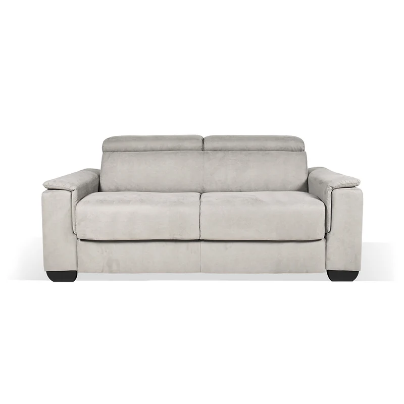 Divano letto 3 posti colore grigio chiaro 210x94x90H Mercurio