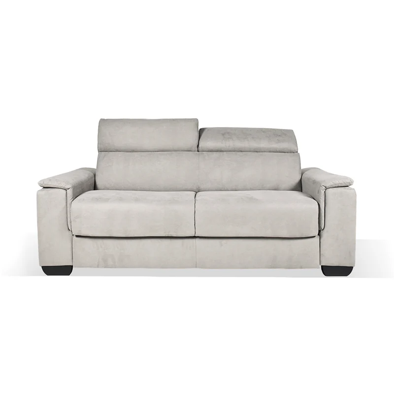 Divano letto 3 posti colore grigio chiaro 210x94x90H Mercurio