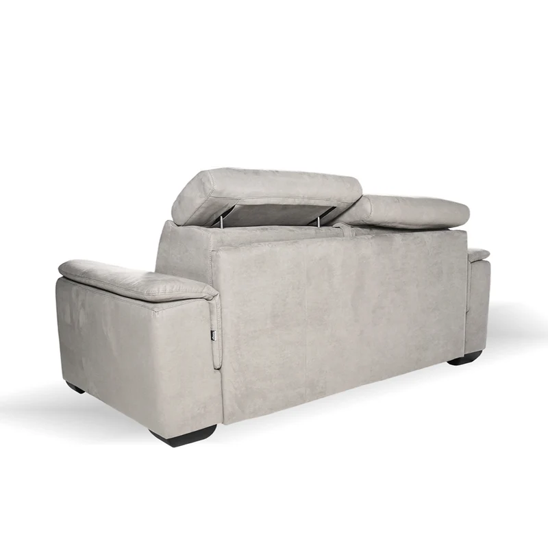 Divano letto 3 posti colore grigio chiaro 210x94x90H Mercurio