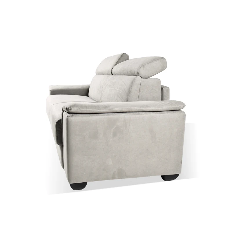 Divano letto 3 posti colore grigio chiaro 210x94x90H Mercurio