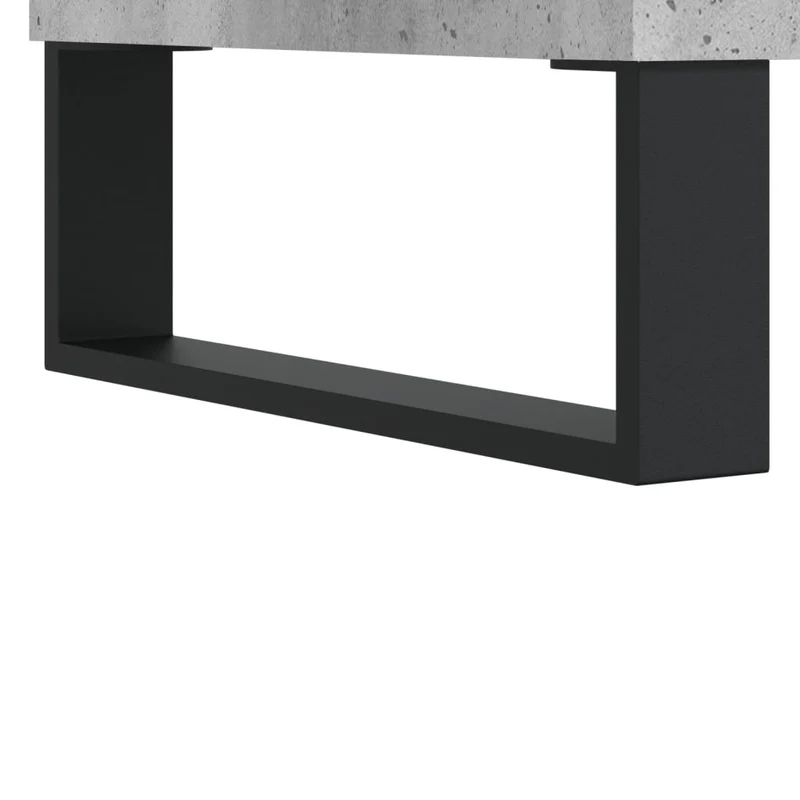 Buffet bahut commode armoire meuble de rangement organisateur cuisine salle de séjour salon 69,5 x 34 x 90 cm bois d'ingénierie gris 02_0032060