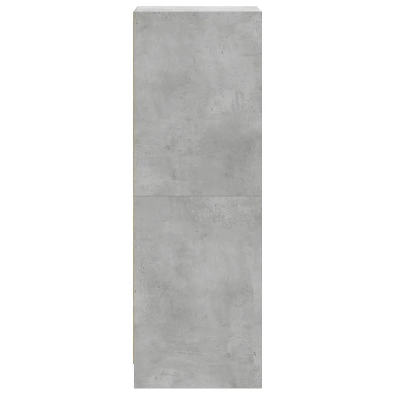 Buffet bahut commode armoire meuble de rangement organisateur cuisine salle de séjour salon avec portes en verre 35 x 37 x 109 cm gris 02_0030118