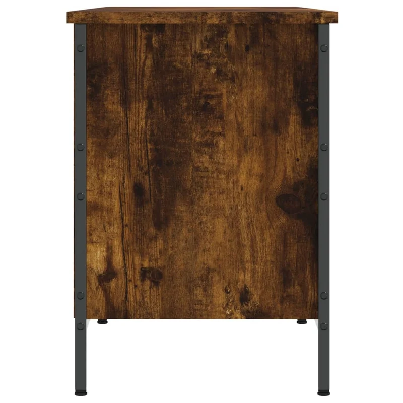 Armoire à chaussures range chaussures rangement meuble entrée couloir salon 131 x 35 x 50 cm bois d'ingénierie brun 02_0021553