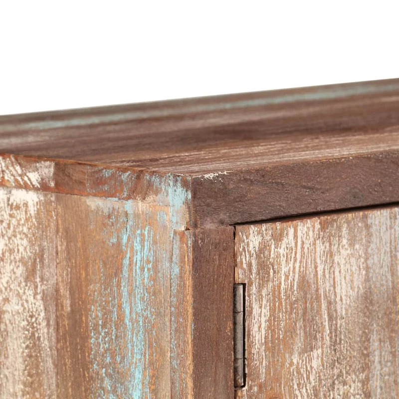 Meuble télé buffet tv télévision design pratique bois d'acacia massif vintage 118 cm 2502129