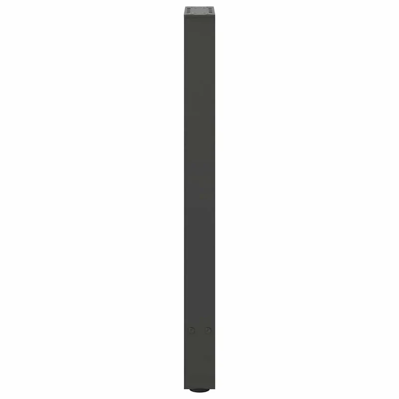 Lot de 2 pieds de console robustes réglables 28 x 72-73 cm esthétique moderne en acier anthracite 02_0057534