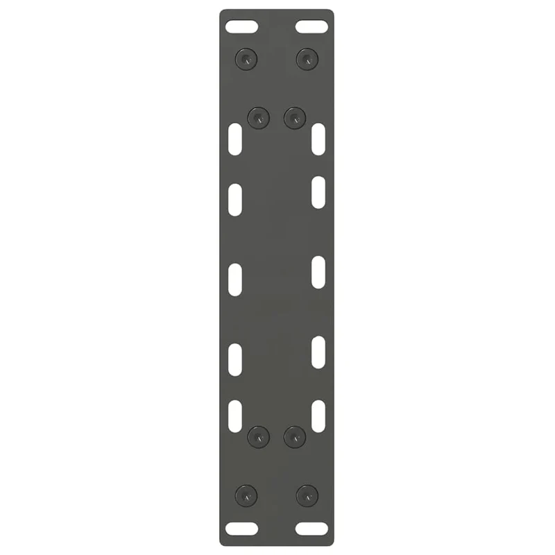 Lot de 2 pieds de console robustes réglables 28 x 72-73 cm esthétique moderne en acier anthracite 02_0057534