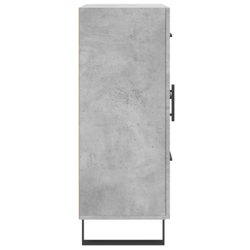 Buffet bahut commode armoire meuble de rangement organisateur cuisine salle de séjour salon 69,5 x 34 x 90 cm bois d'ingénierie gris 02_0032047