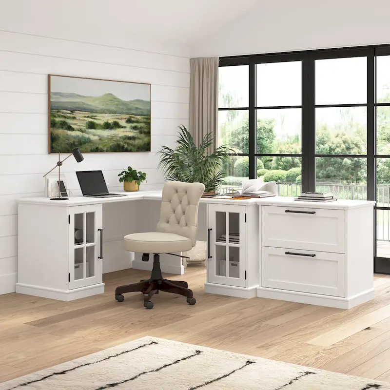 Bureau informatique Westbrook 60W avec étagère par Bush Furniture