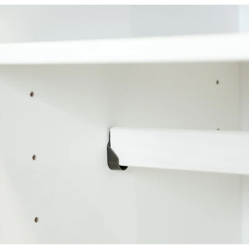 Palace Imports Kyle Armoire 4 portes 100 % en bois massif avec portes en bois massif ou portes miroir