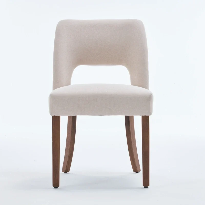 Lot de 4 chaises de salle à manger tapissées de tissu
