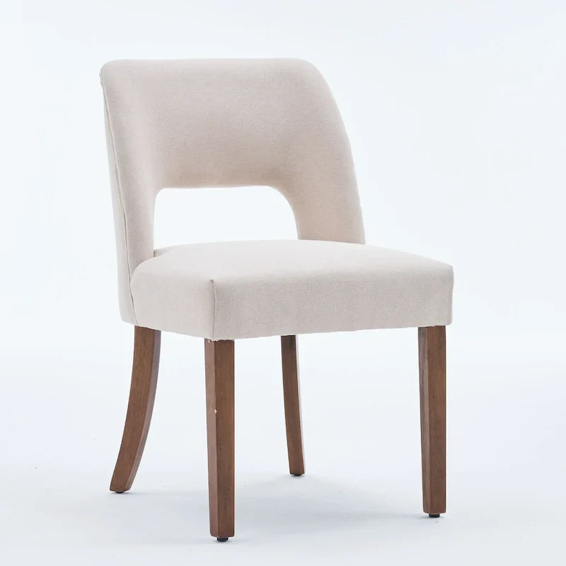 Lot de 4 chaises de salle à manger tapissées de tissu