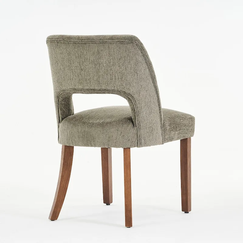 Lot de 4 chaises de salle à manger tapissées de tissu