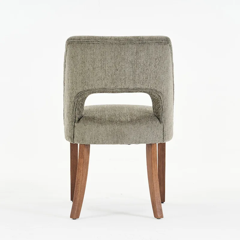 Lot de 4 chaises de salle à manger tapissées de tissu