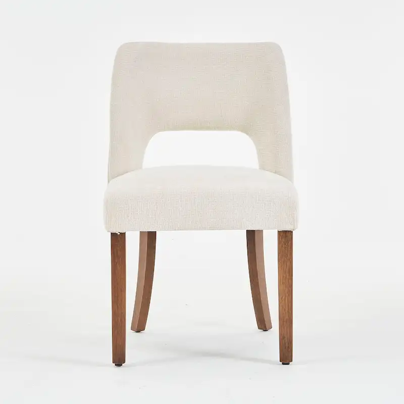 Lot de 4 chaises de salle à manger tapissées de tissu