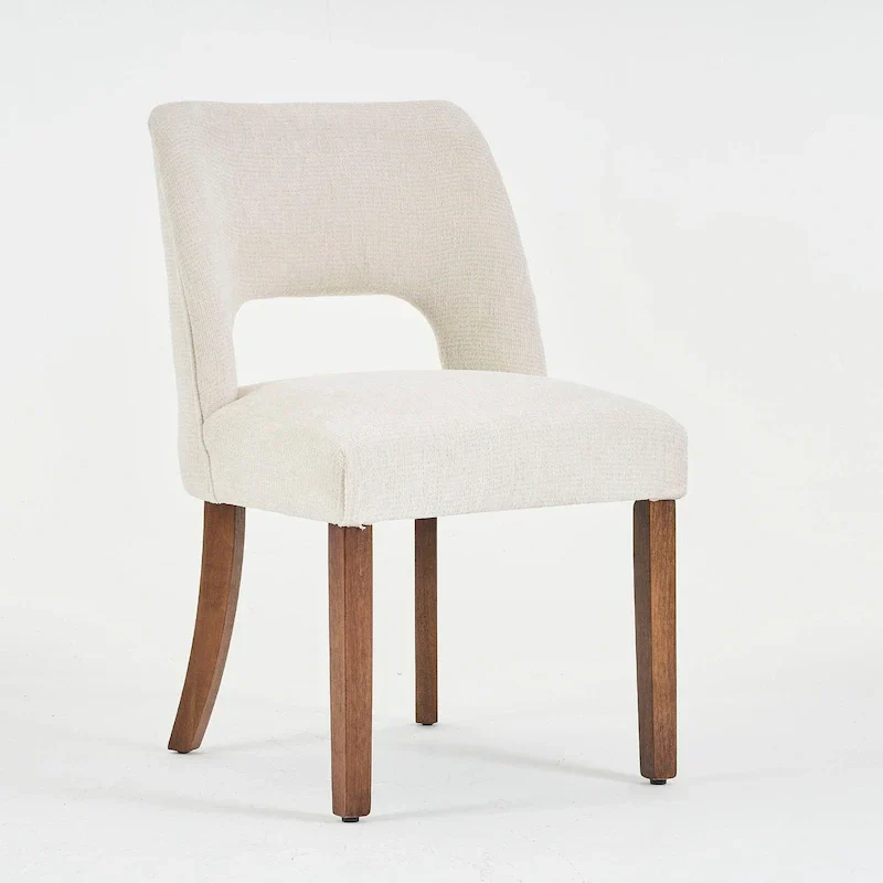 Lot de 4 chaises de salle à manger tapissées de tissu