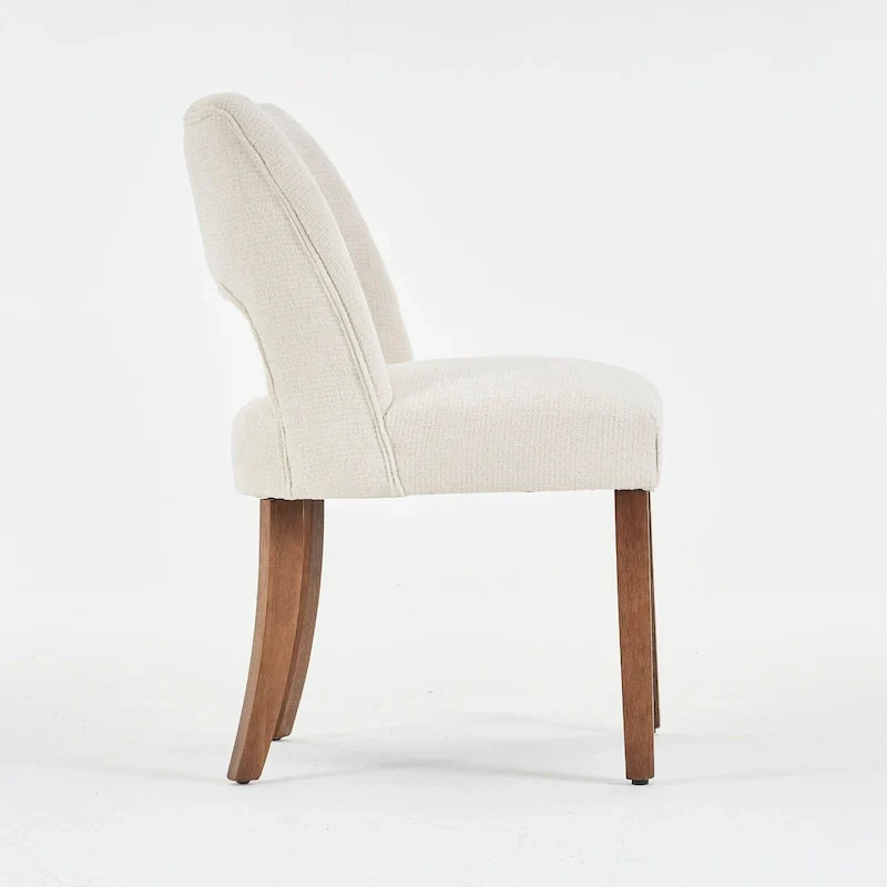 Lot de 4 chaises de salle à manger tapissées de tissu