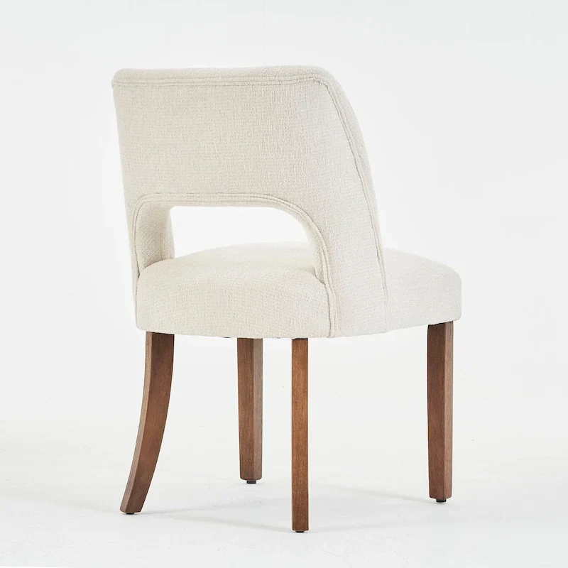 Lot de 4 chaises de salle à manger tapissées de tissu
