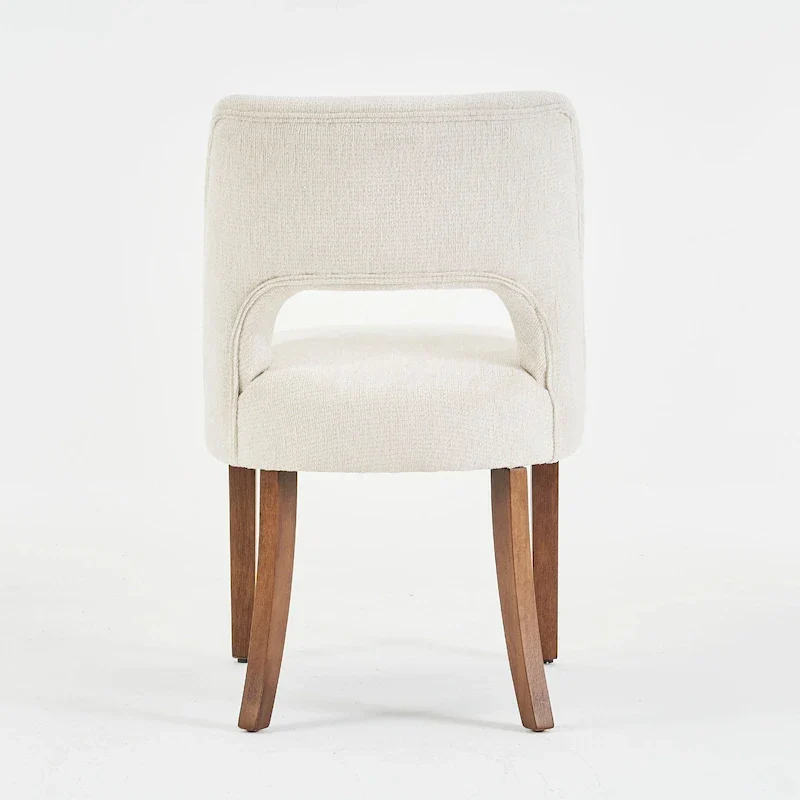 Lot de 4 chaises de salle à manger tapissées de tissu