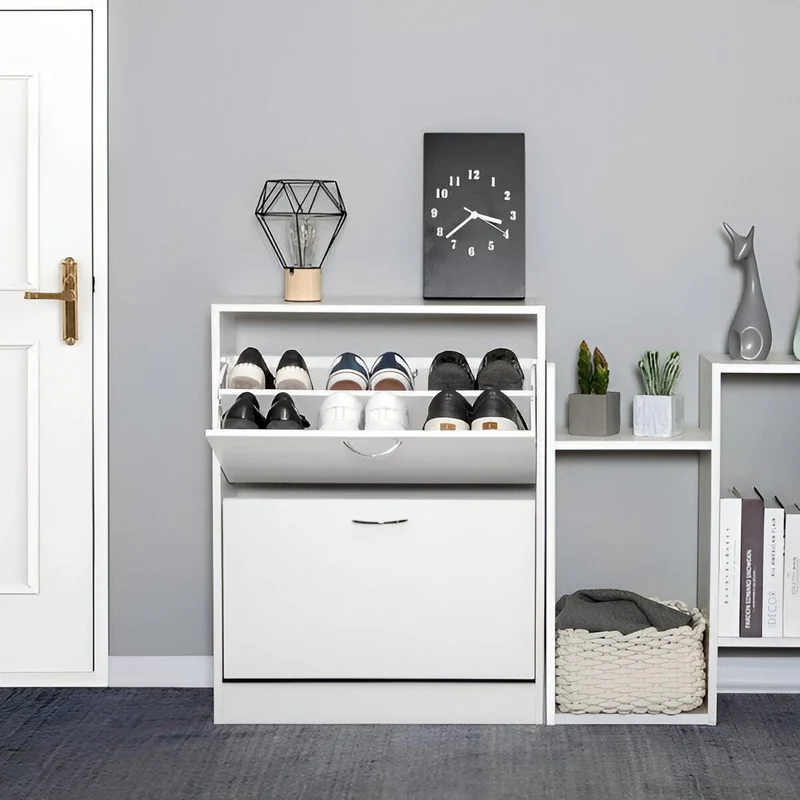 DIVAS- Meuble À Chaussures Blanc