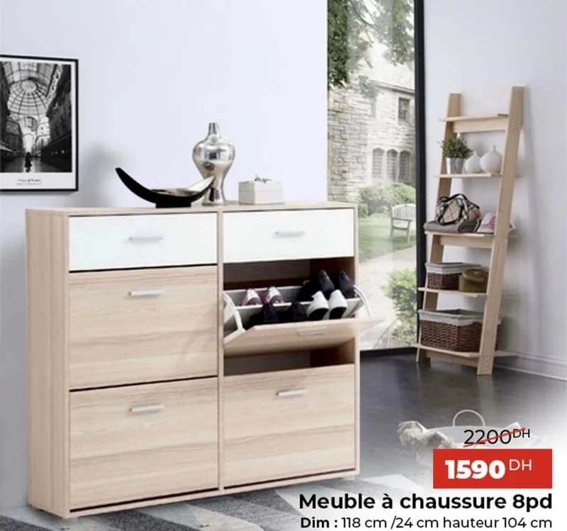 Meuble à chaussures 8pd