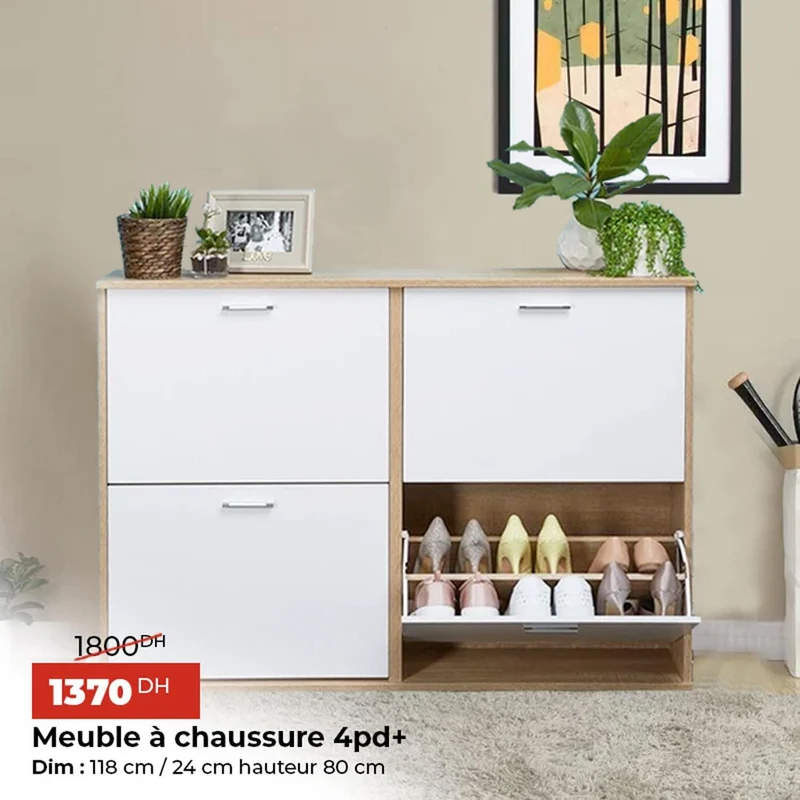 Meuble à chaussures 4pd+