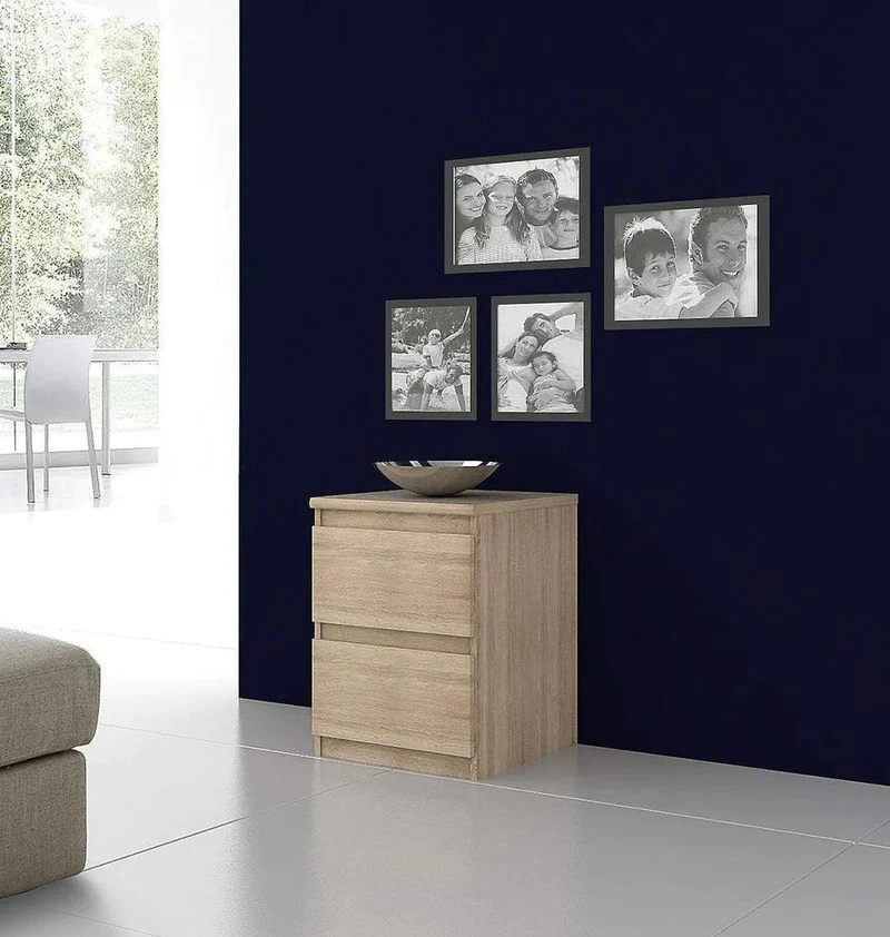 ALASKA, Commode 2 tiroirs, (45x40x46) cm