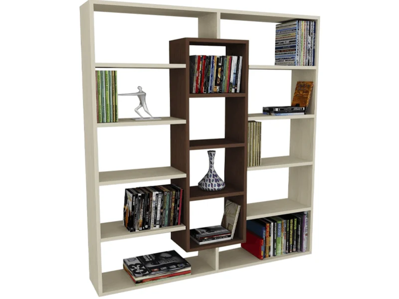 Biblio ELMA 125x135 cm - Érable et Wengé