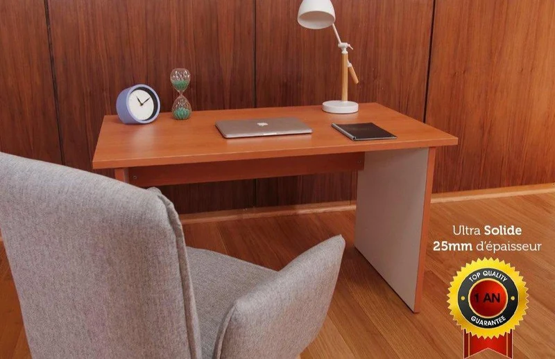 Bureau ROBINE - 120 cm - 25mm Ultra Solide Poirier Européen