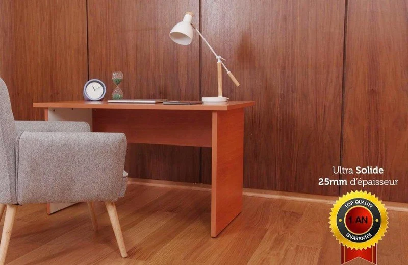 Bureau ROBINE - 120 cm - 25mm Ultra Solide Poirier Européen