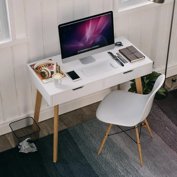 LIPOTUIS - Bureau avec deux tiroir (100x50x75) cm