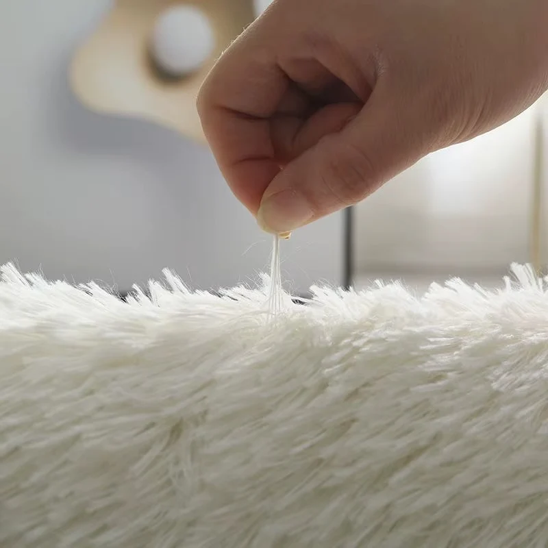 Tapis de Hall Moelleux Blanc - Doux, Antidérapant et Moderne 1