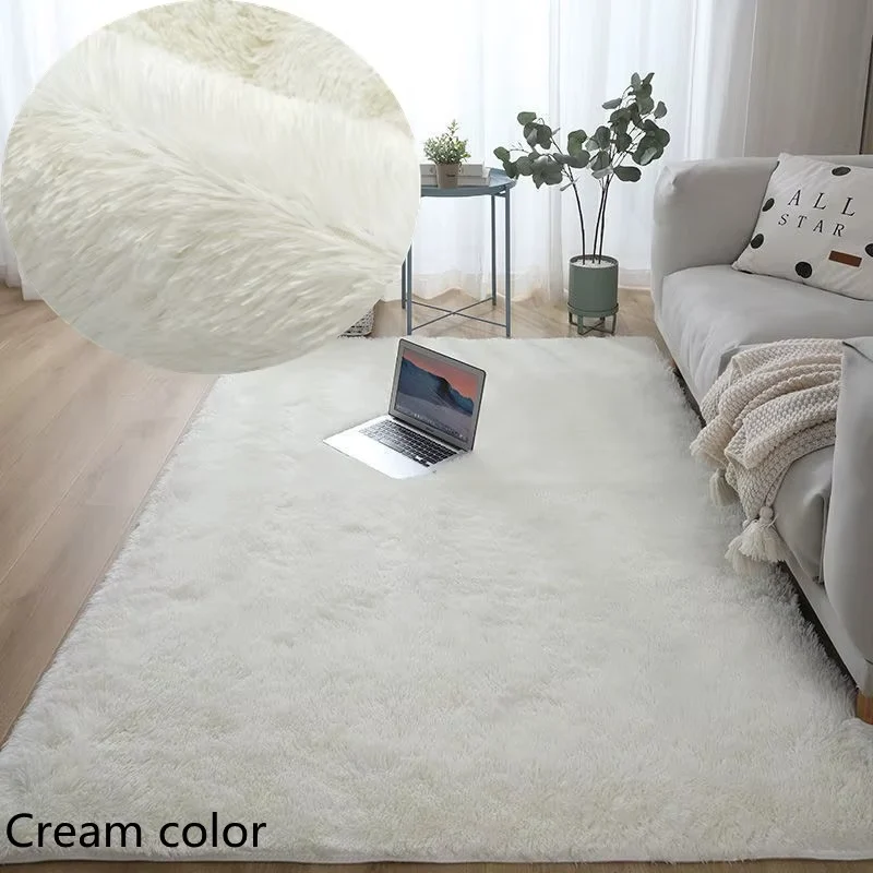 Tapis de Hall Moelleux Blanc - Doux, Antidérapant et Moderne 1