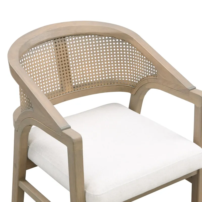 Christopher Knight Home - Chaise de salle à manger capitonnée en cannage (Lot de 2)
