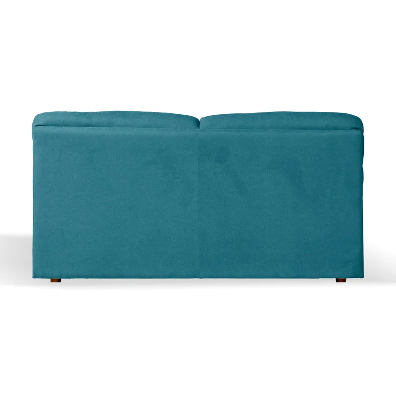 Divano 3 posti tessuto Roma colore verde acqua 211x98x92h Alenda