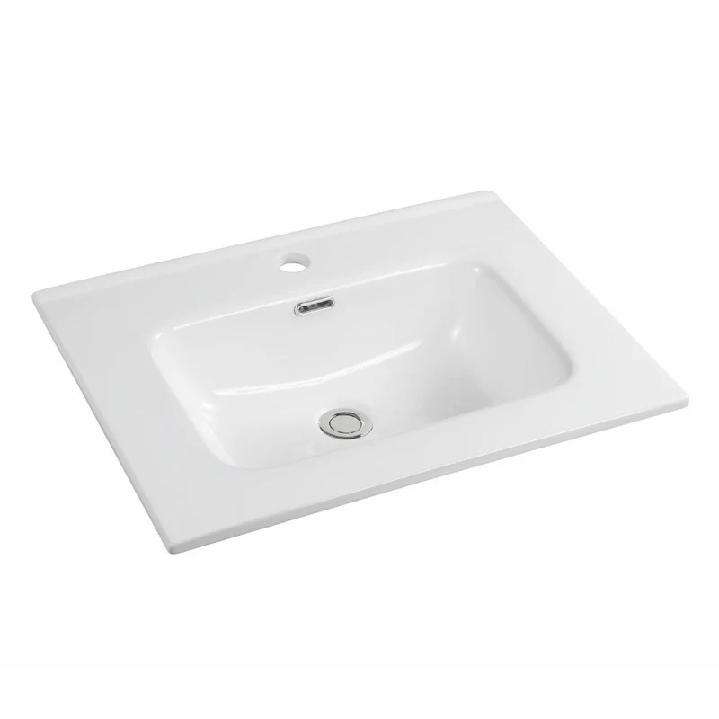 Lavabo in ceramica bianco lucido 61 cm Bulnes60