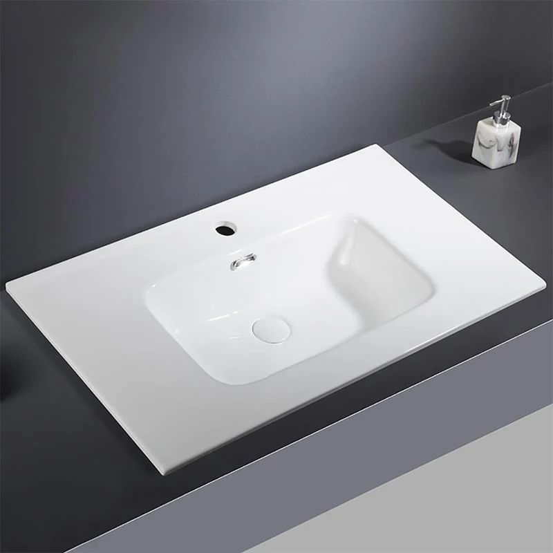 Lavabo in ceramica bianco lucido 81 cm Bulnes80