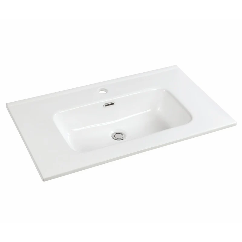 Lavabo in ceramica bianco lucido 81 cm Bulnes80