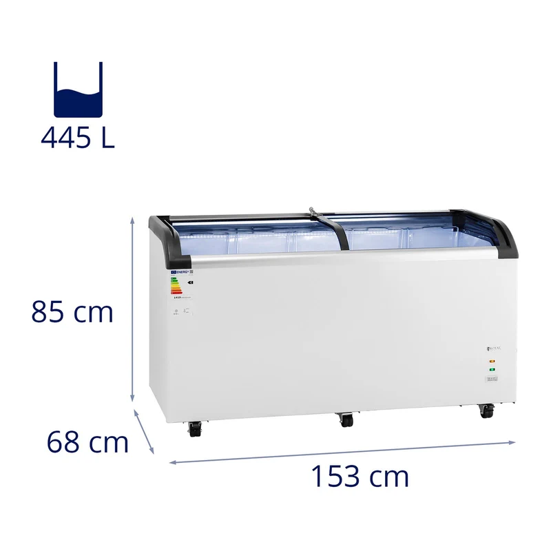 Congélateur coffre 445 litres portes vitrées 14_0005272