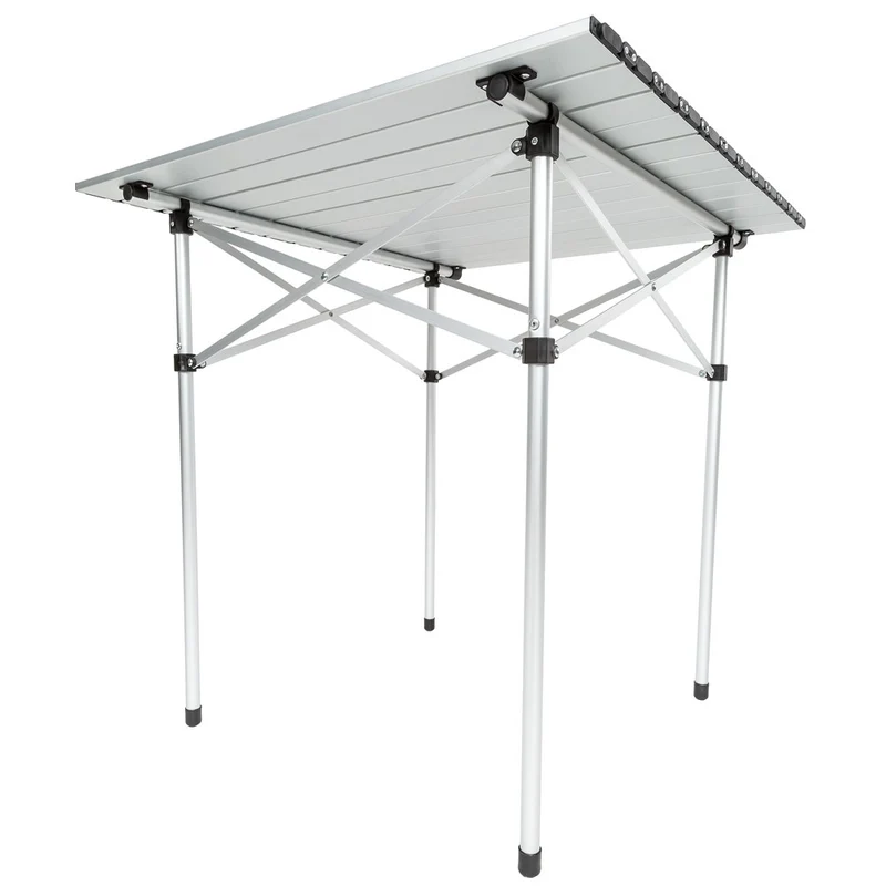 Table de camping jardin pique-nique aluminium pliante 70x70 cm 2008033