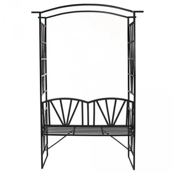 Arche arceau rosier treillis de jardin support pour plantes grimpantes avec banc 2008081