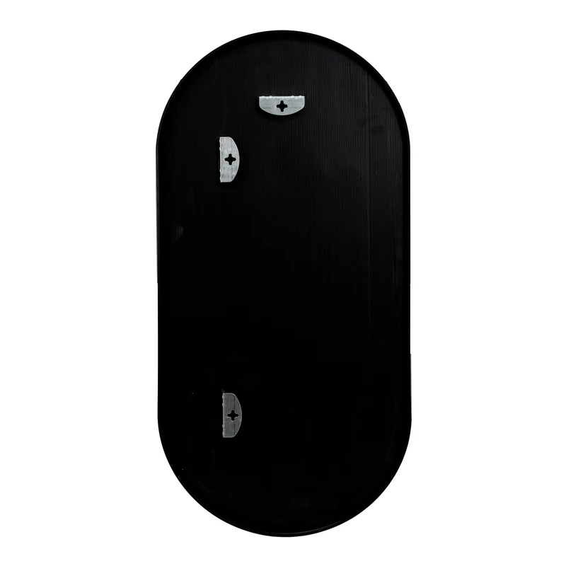 Miroir mural ovale 30 x 60 cm noir mat 03_0007952