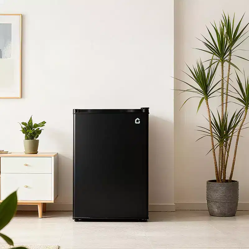 Mini-réfrigérateur de 127 litres avec congélateur, réfrigérateur compact avec porte réversible, thermostat réglable et économe en énergie, petit réfrigérateur