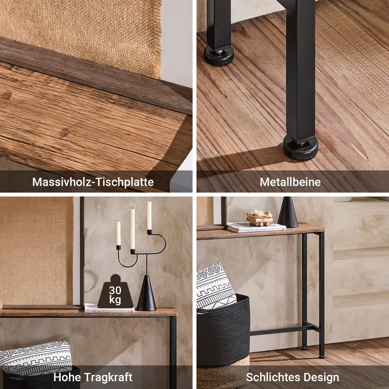 SoBuy | Konsolentisch | Flurtisch | Dekotisch | Sideboard | Beistelltisch 20cm | FSB19