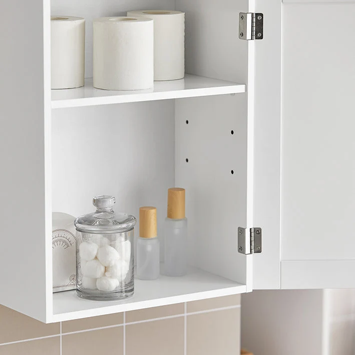 Vorverkauf | SoBuy | Hängeschrank Bad | Wandschrank | Medizinschrank | Weiß | BZR19-W
