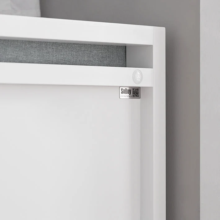 SoBuy | Sitzbank mit 2 Schubladen | Bettbank | Weiß | FSR74-W