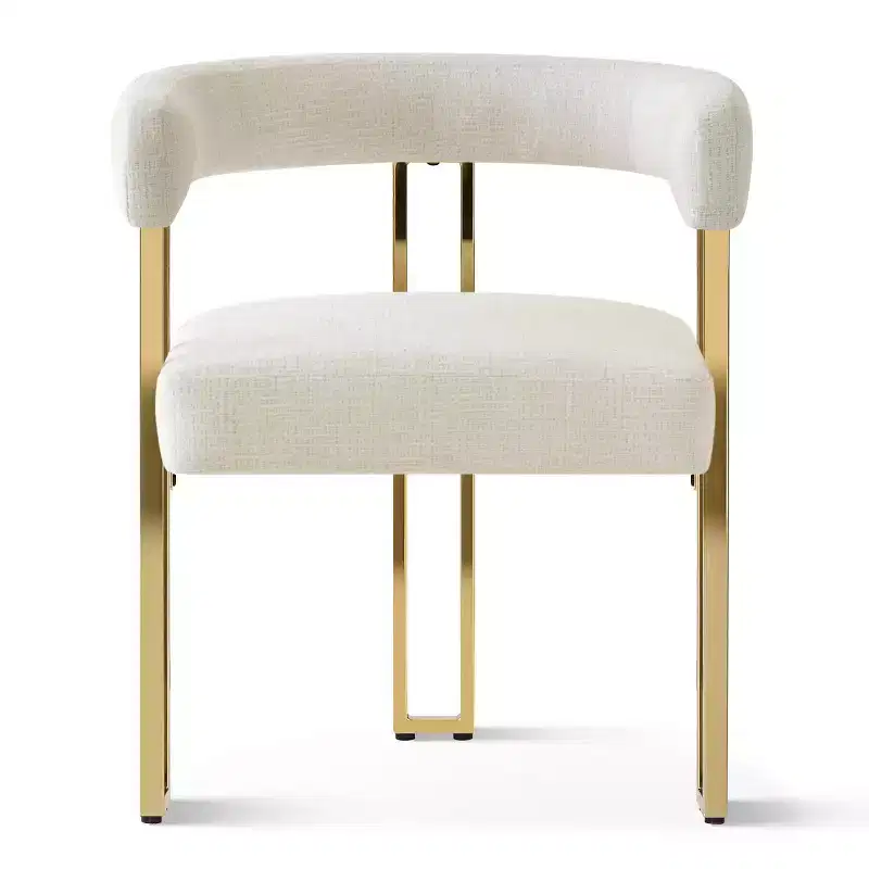 Ensemble table à manger ronde extensible en ovale avec 4 fauteuils en velours, design piédestal moderne, jusqu'à 8 personnes - Panipeachy
