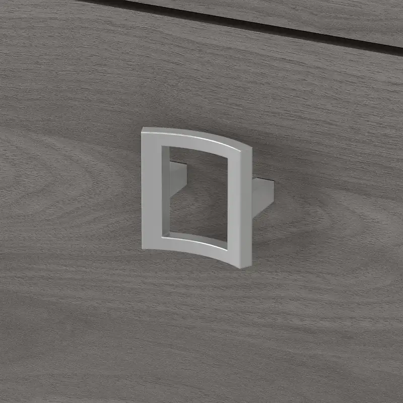 Bureau d'angle Echo avec huche et tiroirs