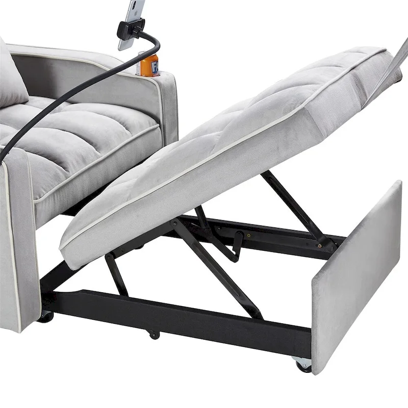 Fauteuil-lit convertible réglable, lit d'appoint escamotable